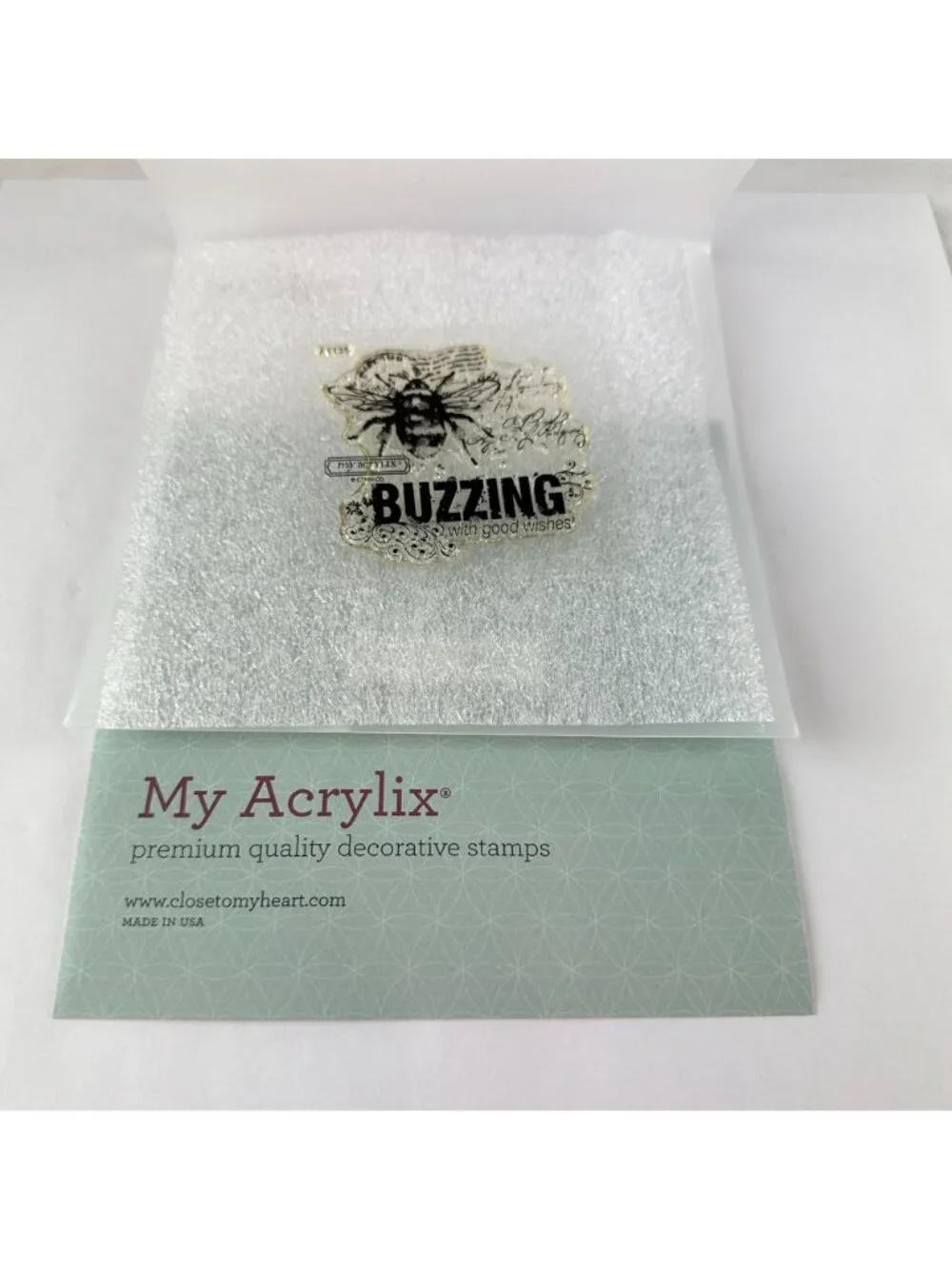 My Acrylix Stamp Set Quick Cards Bumble Bee Seasons & Nature